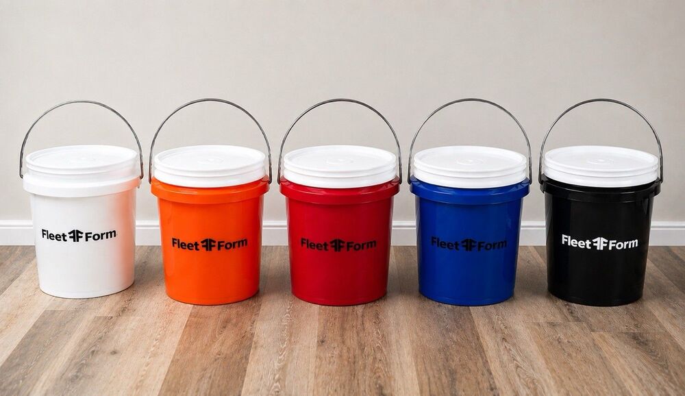 NEW!! Fleet Farm 400ml Mini Pails W/ Lids!! Set Of 5
